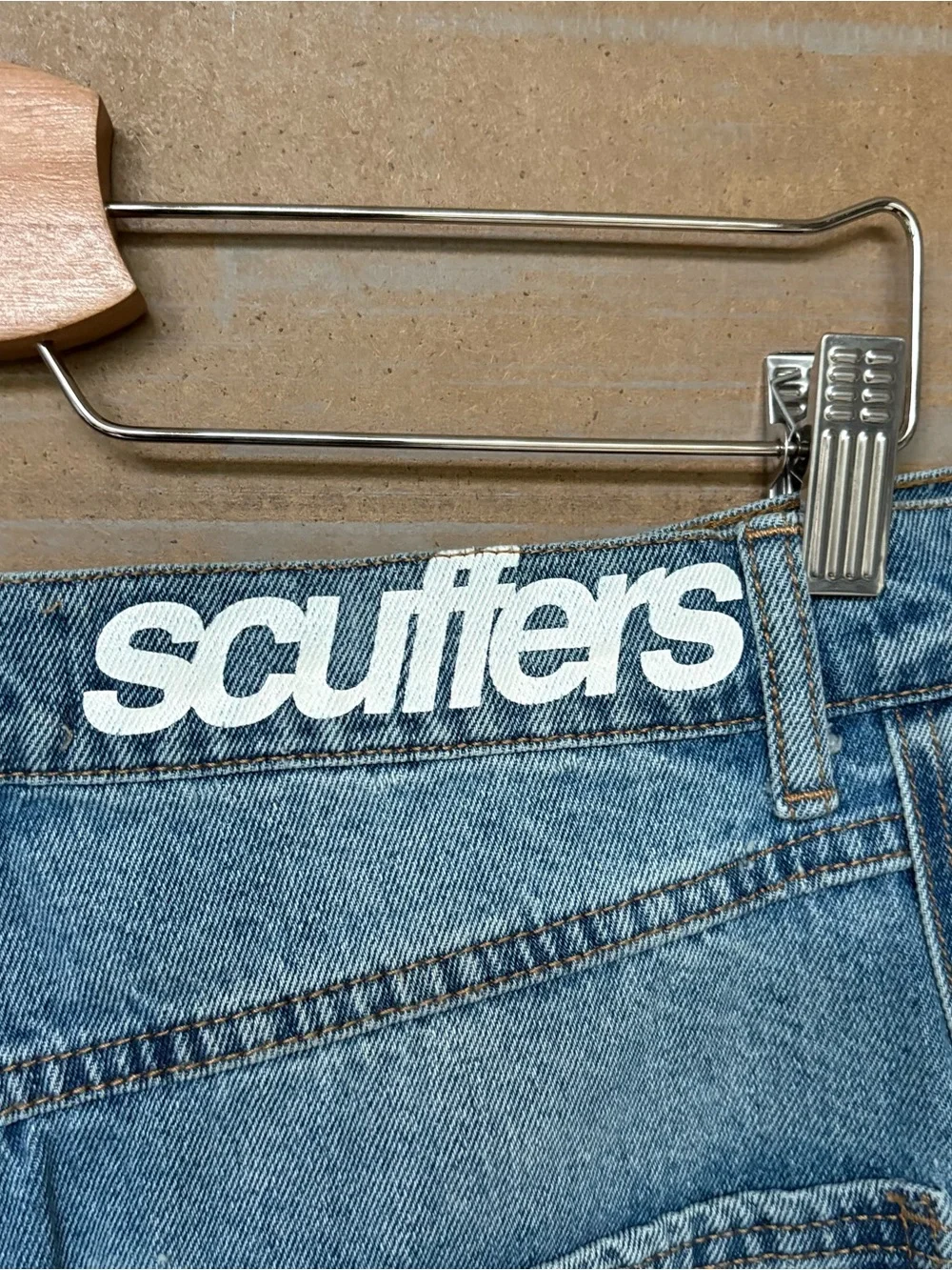 Scuffers NWT Hotel Blue Pants Denim Baggy Oversized Grunge Street Mens 46